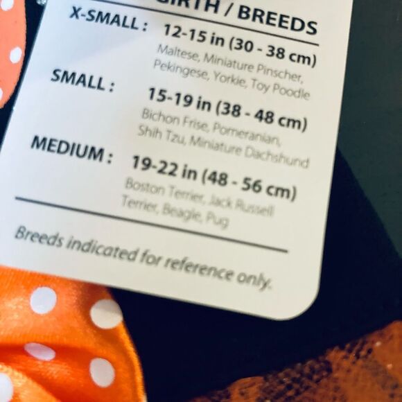 Halloween FaBOOlous Polka Dot Costume Dog Dress XS - Picture 3 of 3